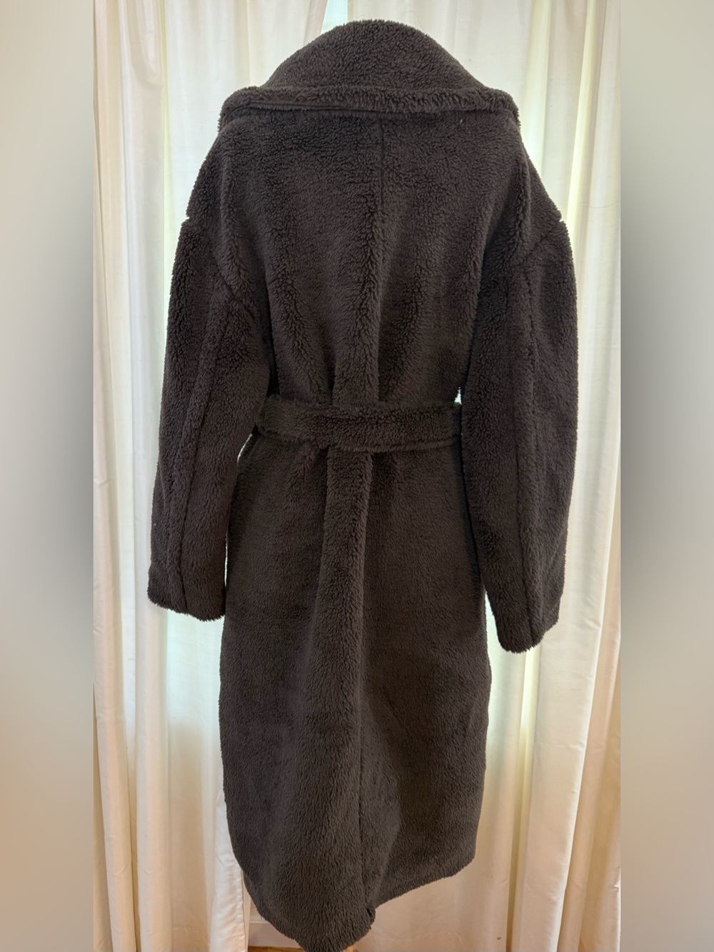 Gap Brown Sherpa Long Coat- Medium - Picture 10 of 11